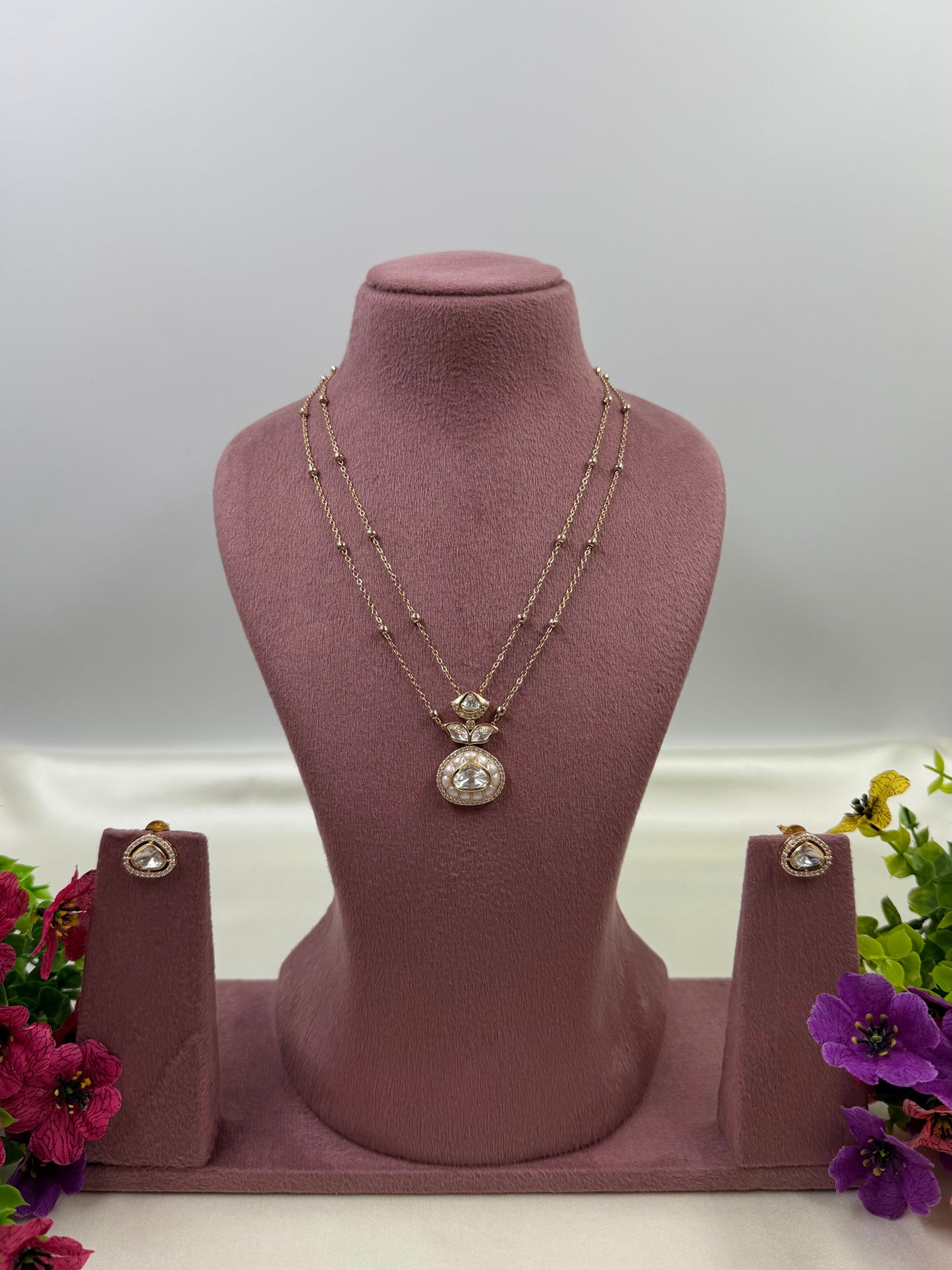Mayuri Moissanite Chain Pendant