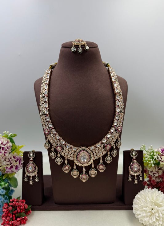 Vedika Moissanite Premium Long Necklace