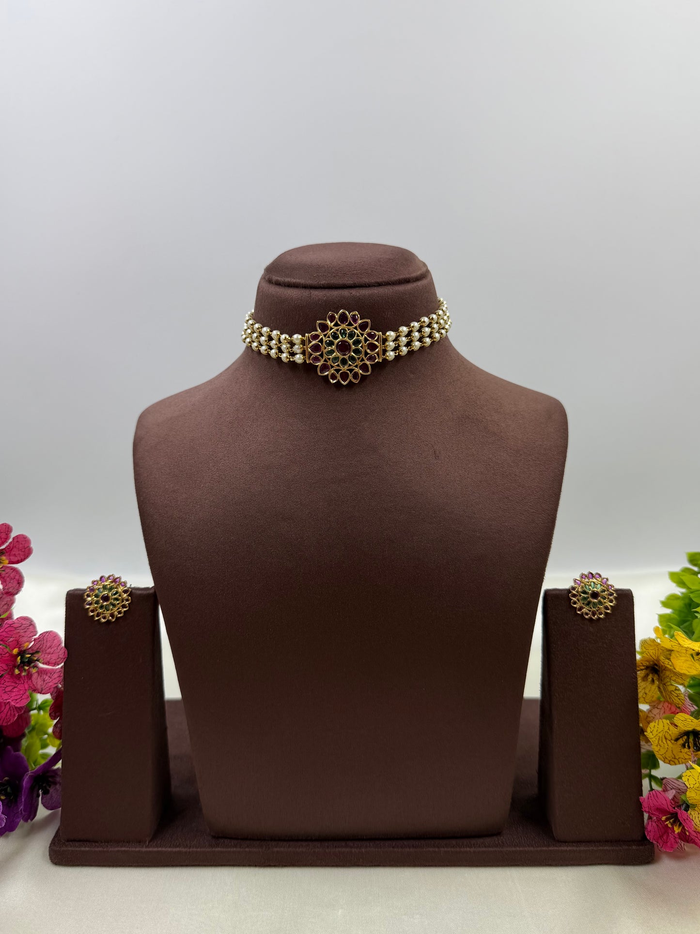 Janaki Victorian Traditional Choker Necklace