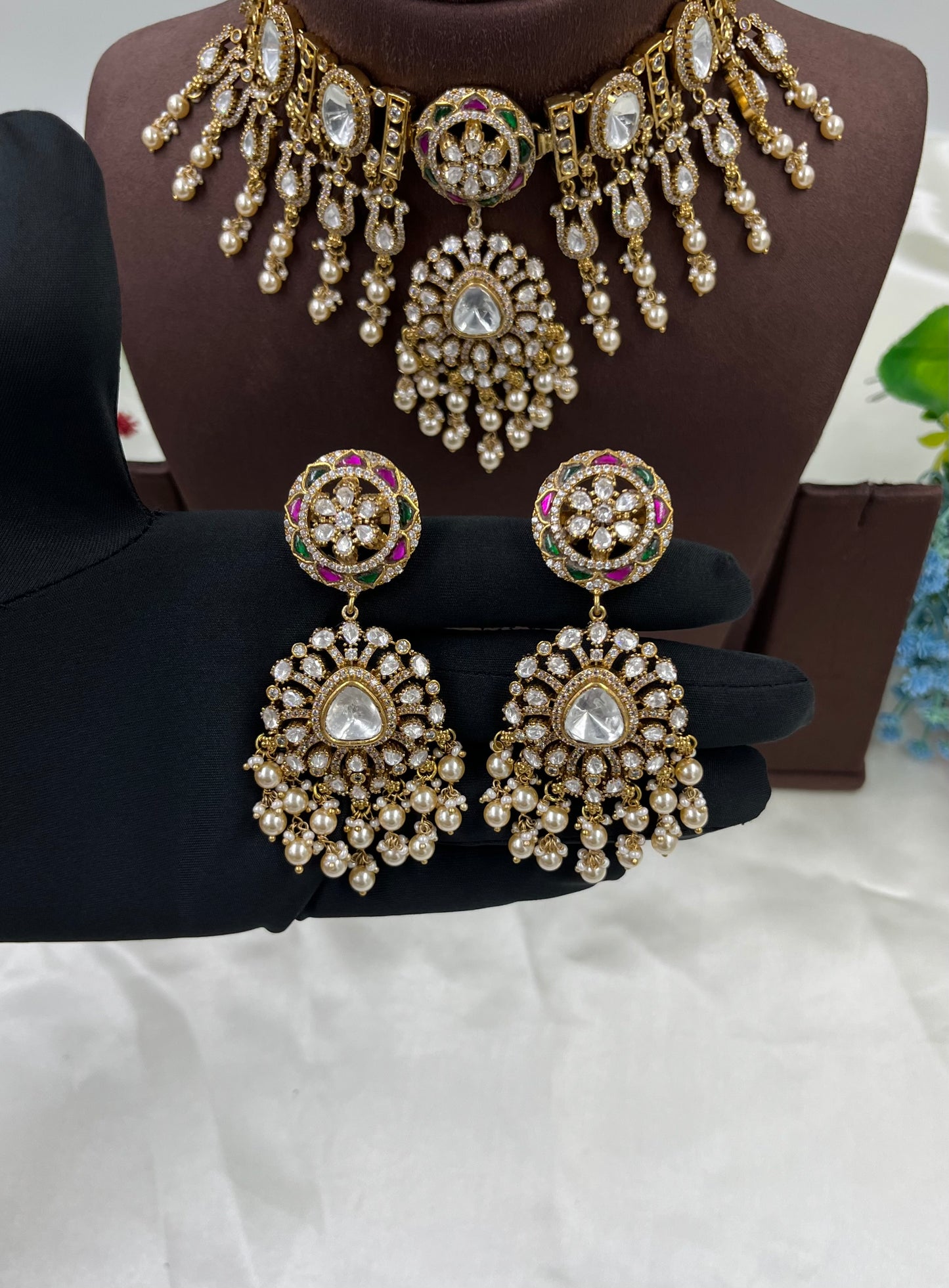 Indre Moissanite Choker Necklace