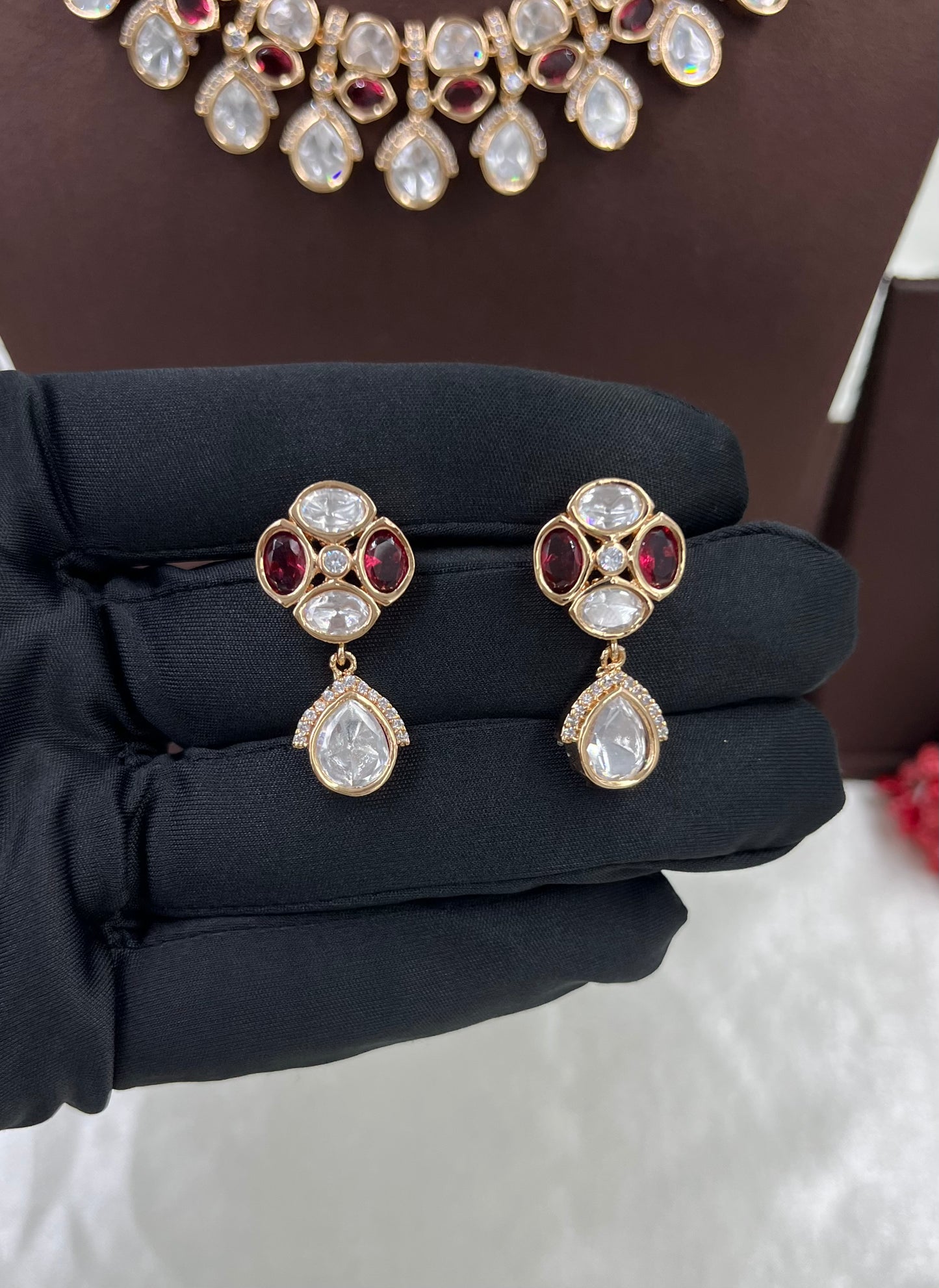 Laurita Moissanite Kundan Necklace