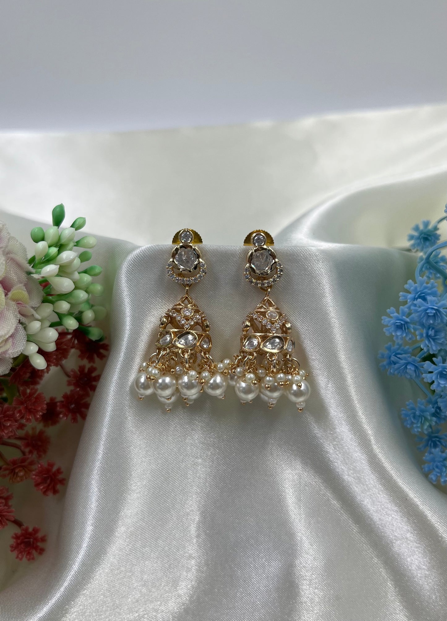 Saanvi Moissanite Premium Jumka