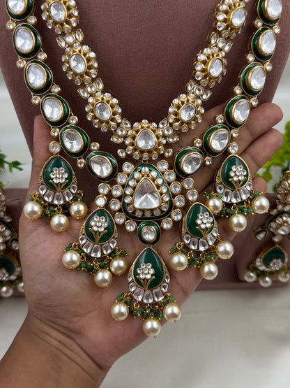 Trishala Maharani Polki Long Necklace Set