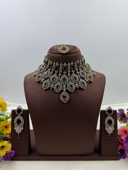 Swara Ad Victorian Choker Necklace Set
