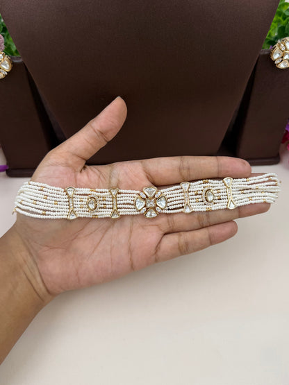 Paakhi Moissanite Choker Necklace Set