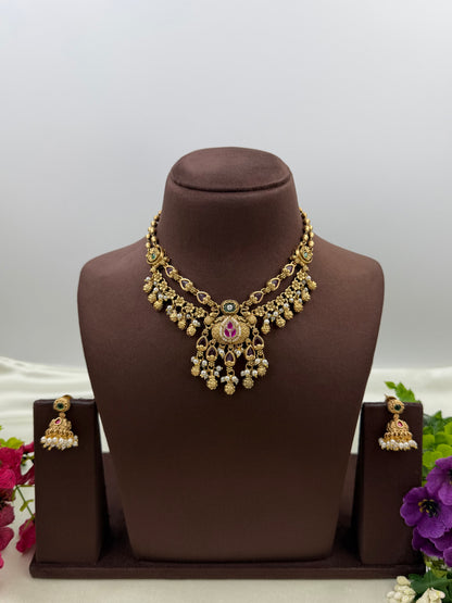 Divya Premium Chorski Necklace Set