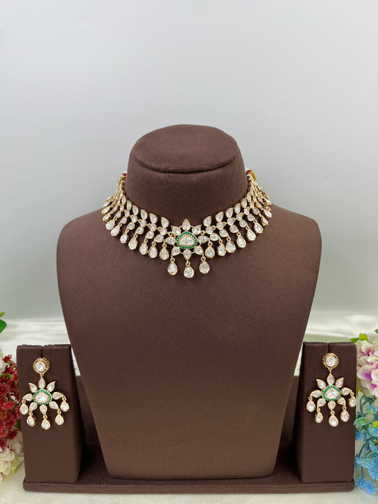 Nuk Moissanite Drop Delicate Necklace