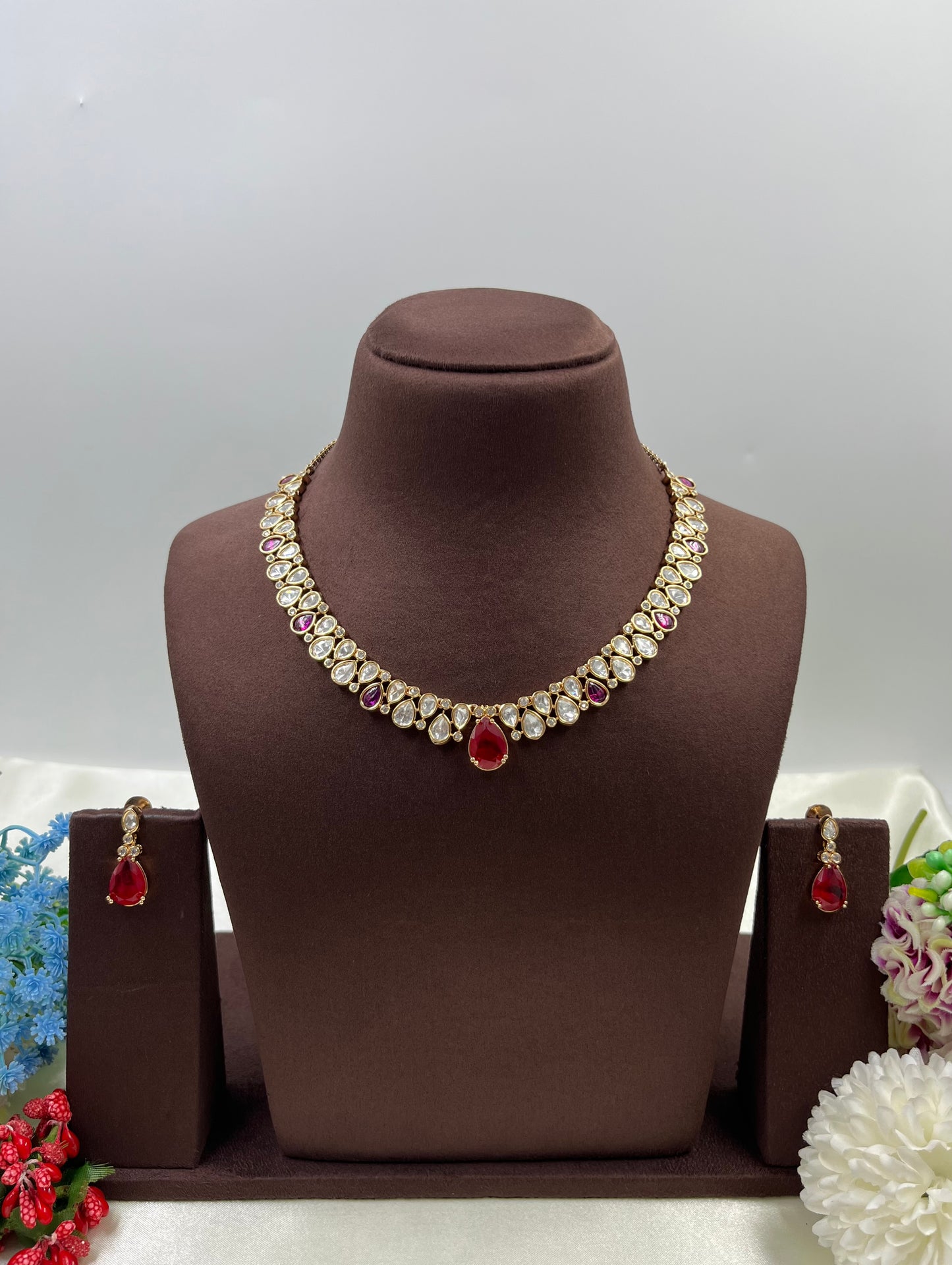 Komal Moissanite Delicate Necklace