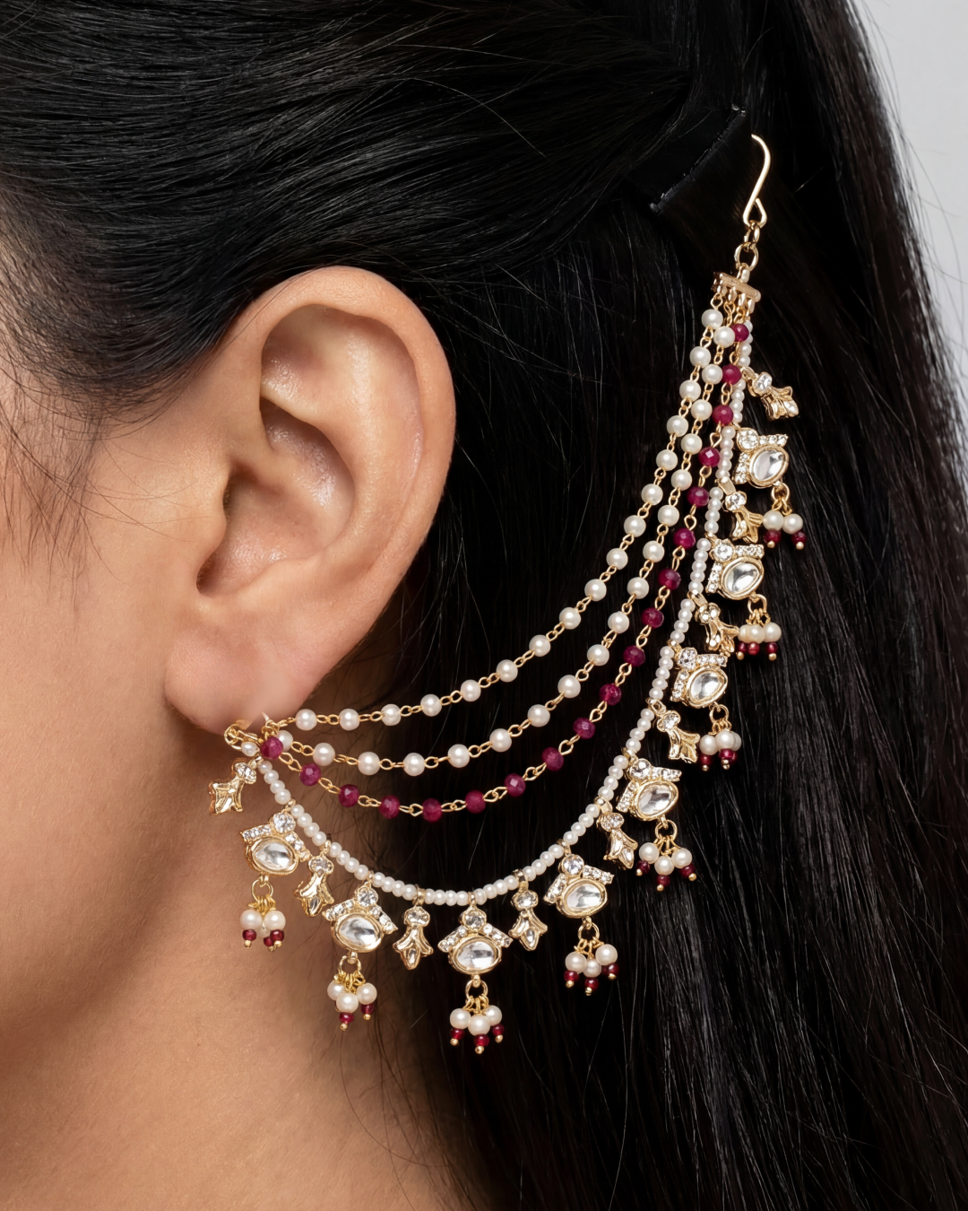 Nidhi Moissanite Earchain