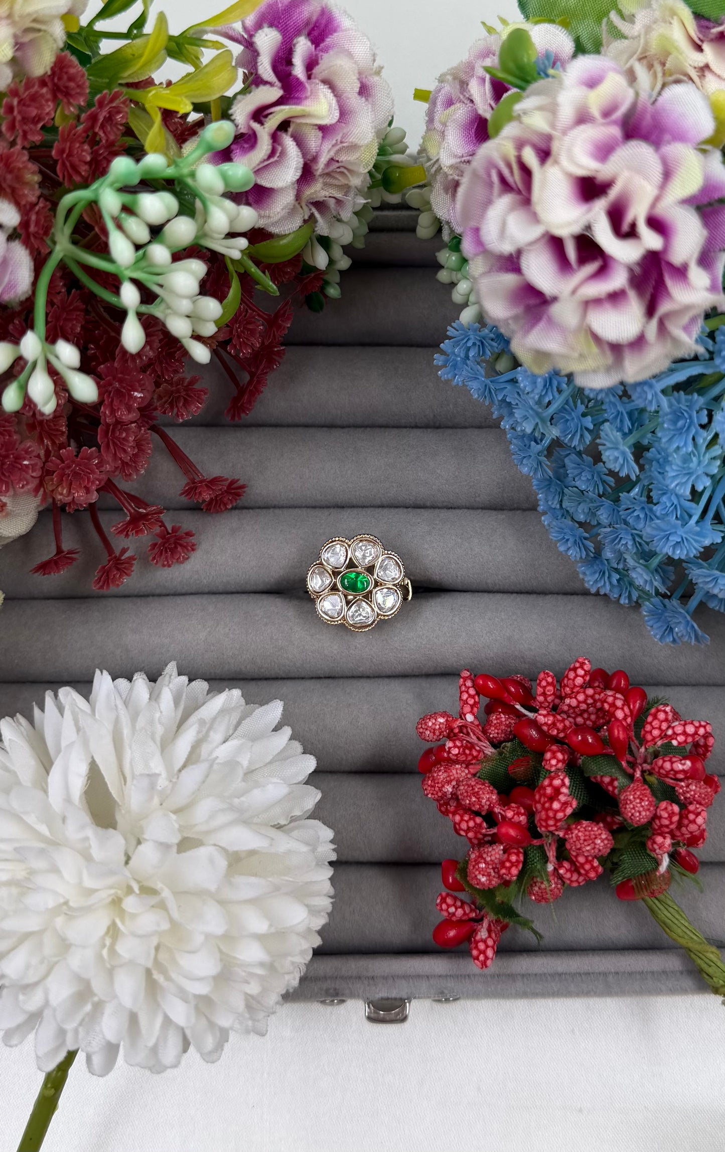 Bharati Moissanite Ring (Adjustable)