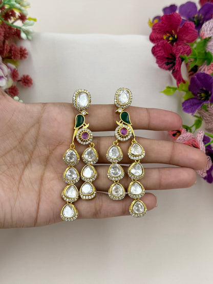 Nidhi Peacock Design Earring