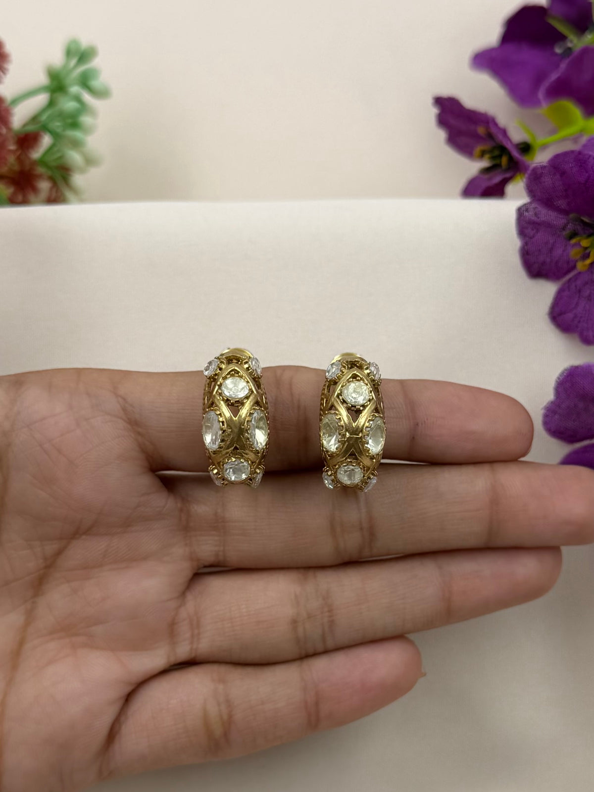 Pihu Polki Stone Earring