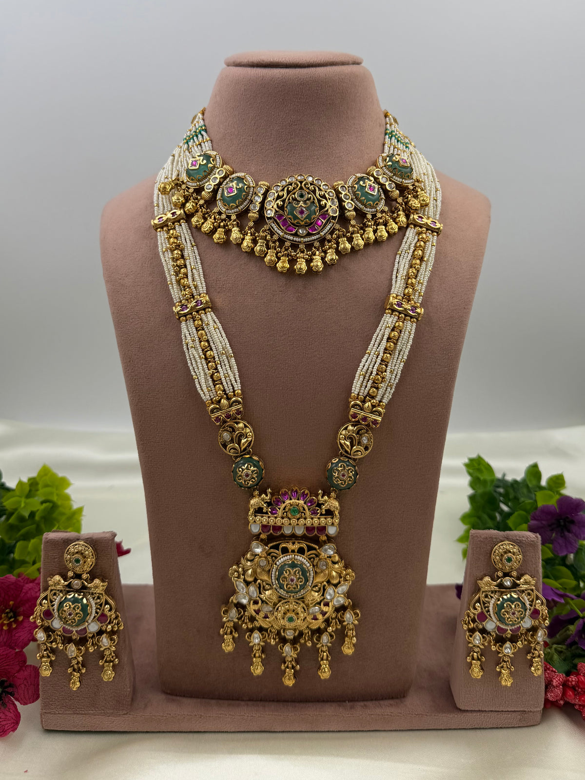 Navya Heritage Combo Necklace Set