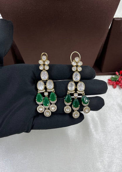 Avantika Moissanite Victorian Semi Bridal Set