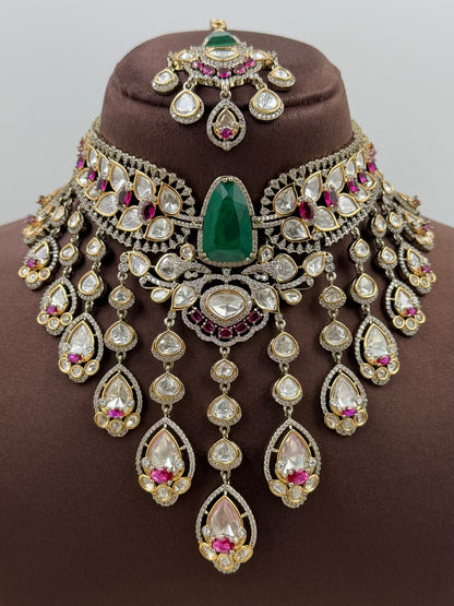 Anushka Premium Victorian Choker Necklace Set