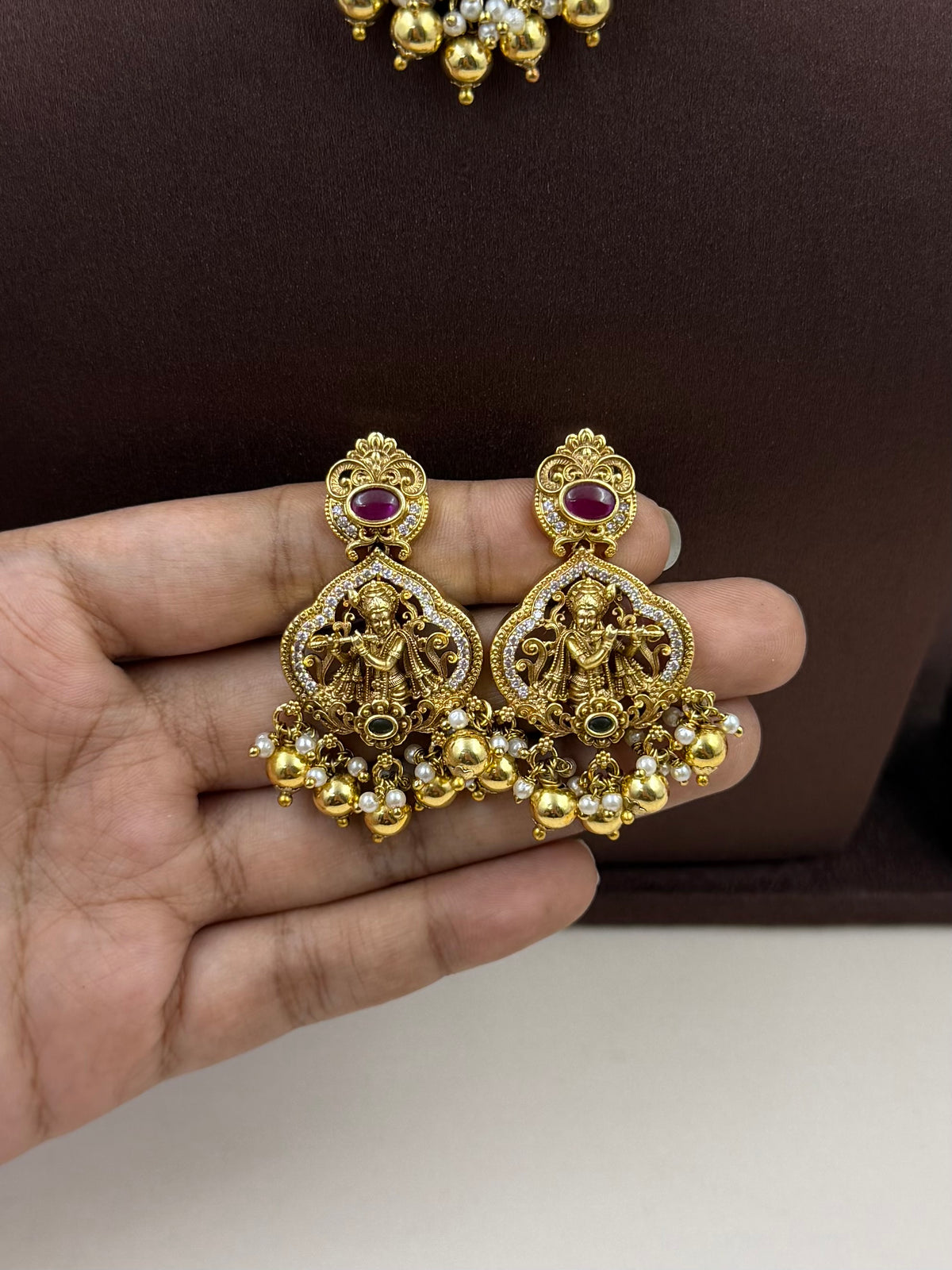 Krishna Leela Traditional Choker Necklace Set