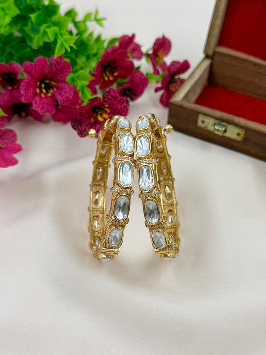 Hema Moissanite Bangles (Openable)