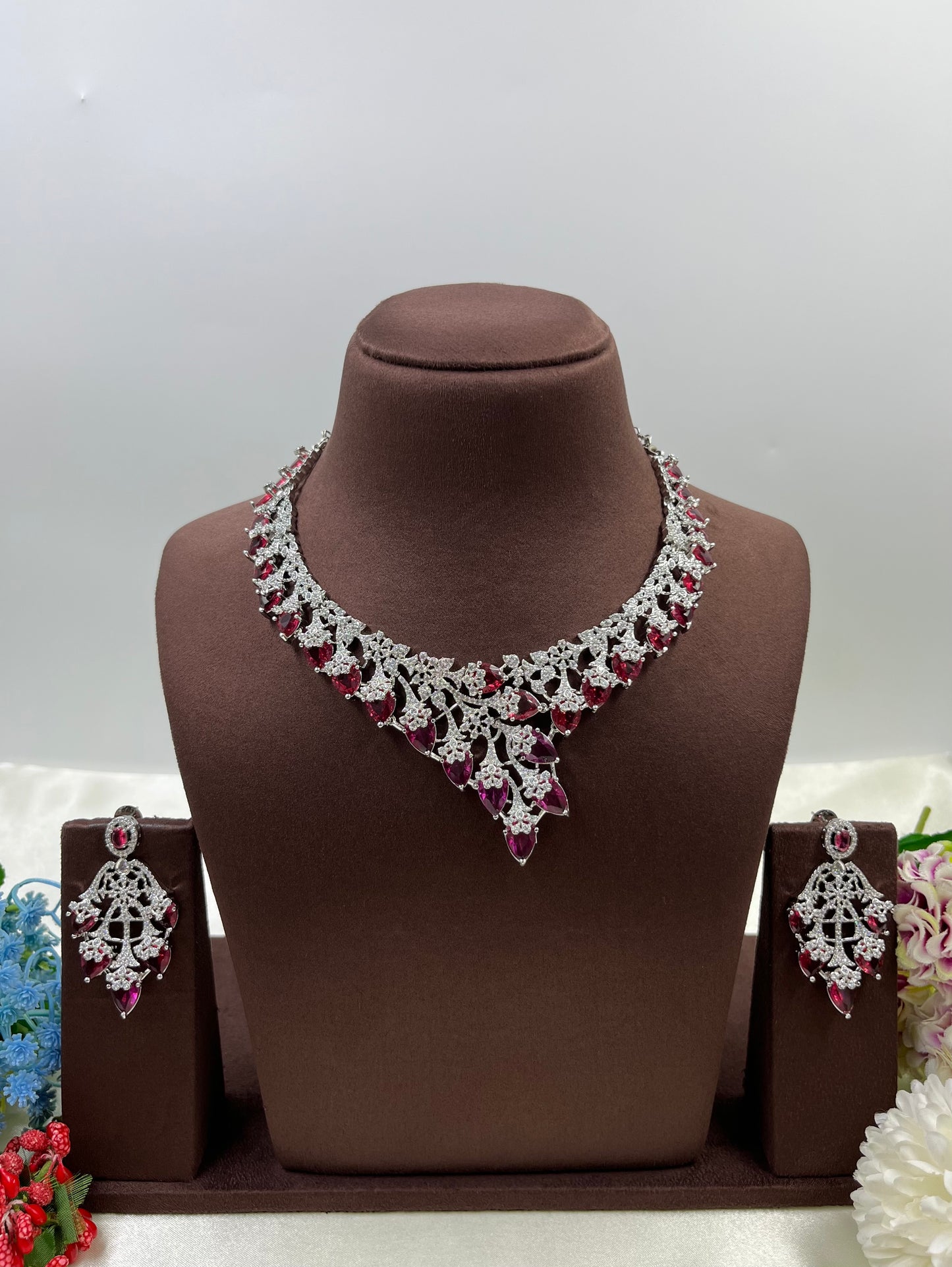 Shreya Premium American Diamond Necklace