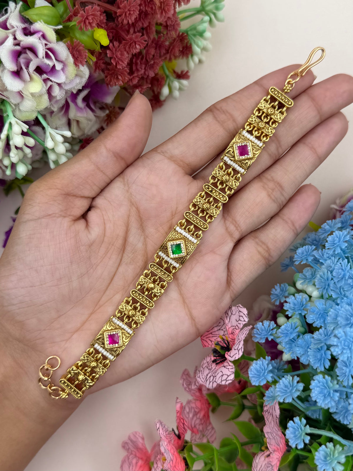 Priyanshi Heritage Chorski Bracelet (Adjustable)
