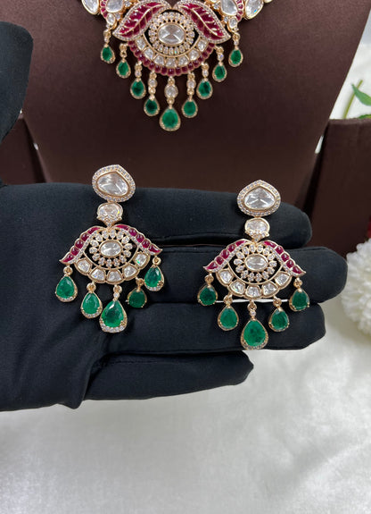 Deepti Moissanite Necklace Set