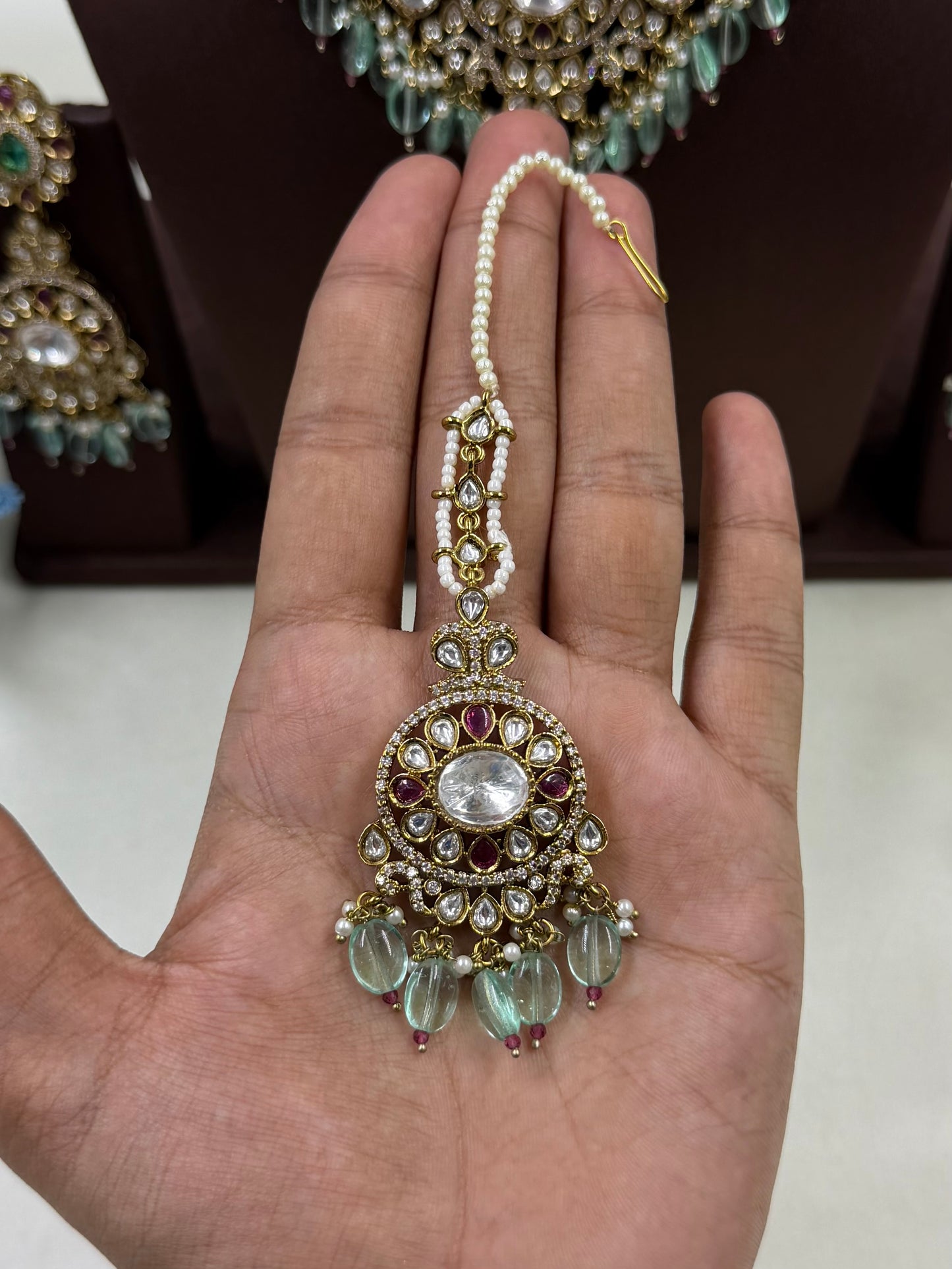 Mukta Jaipuri Kundan Choker Necklace Set