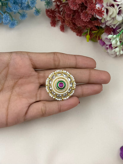 Rimjhim Traditional Ring (Adjustable)