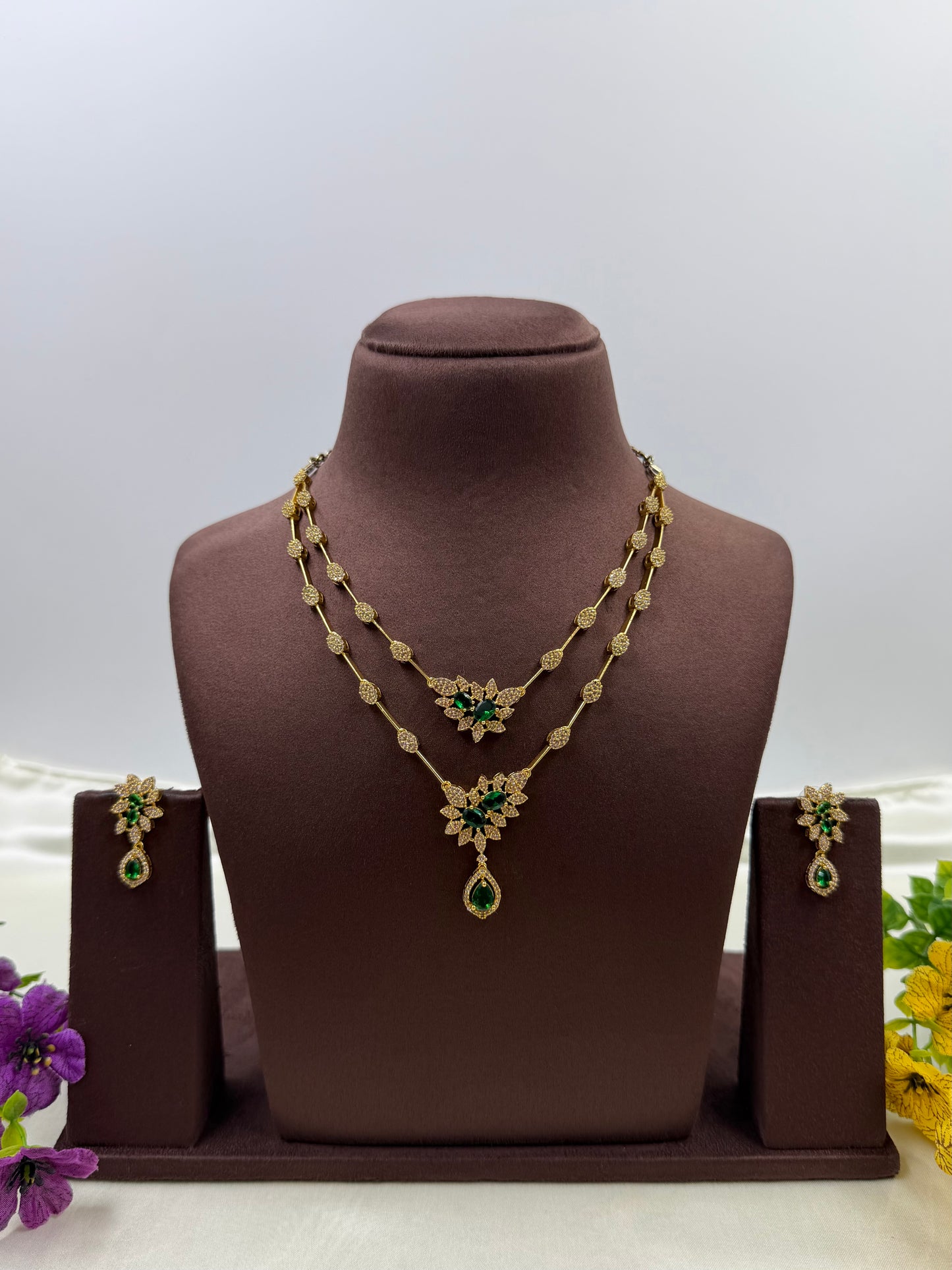 Tanisha Traditional Two Layer Necklace