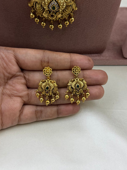 Aadhya South Traditional Combo Necklace Set