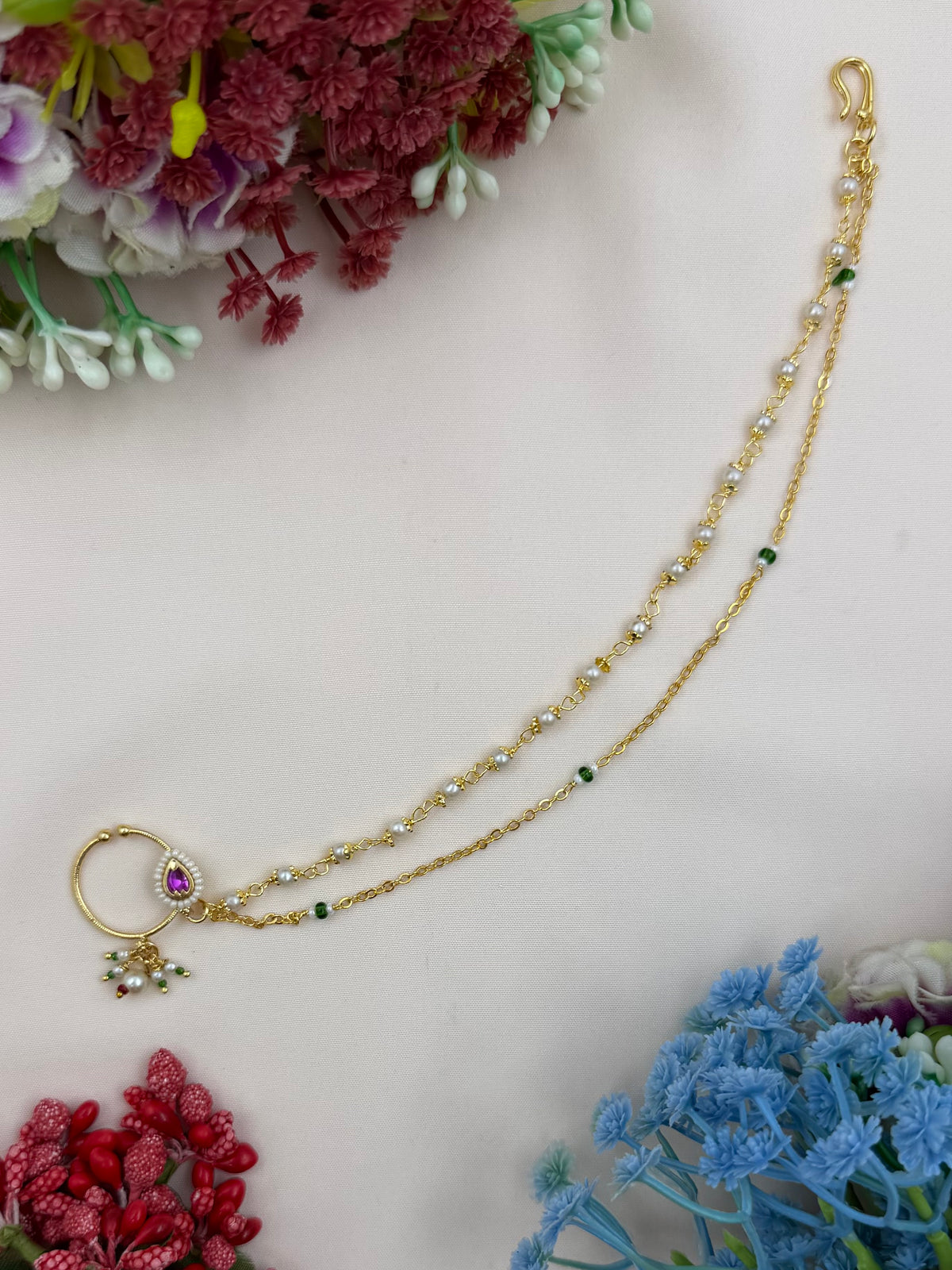 Krishna Traditional Indian Nose Ring