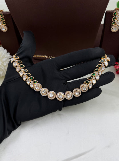Malvika Moissanite Delicate Necklace