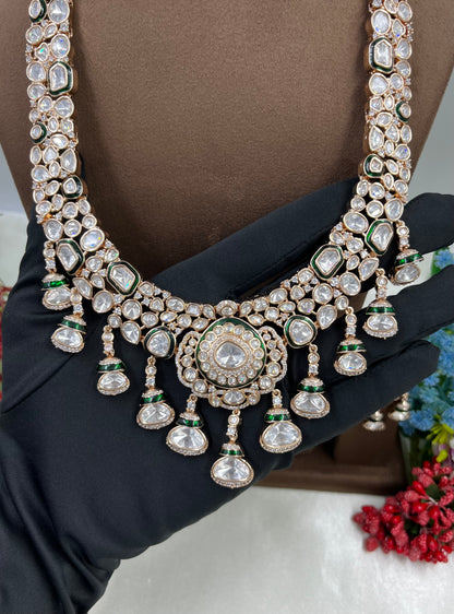 Rosina Combo Moissanite Kundan Necklace