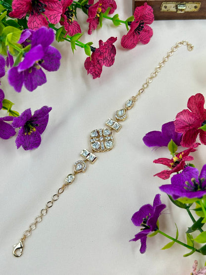 Shrushti Moissanite Bracelet (Adjustable)