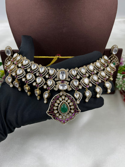 Payal Premium Moissanite Choker Necklace