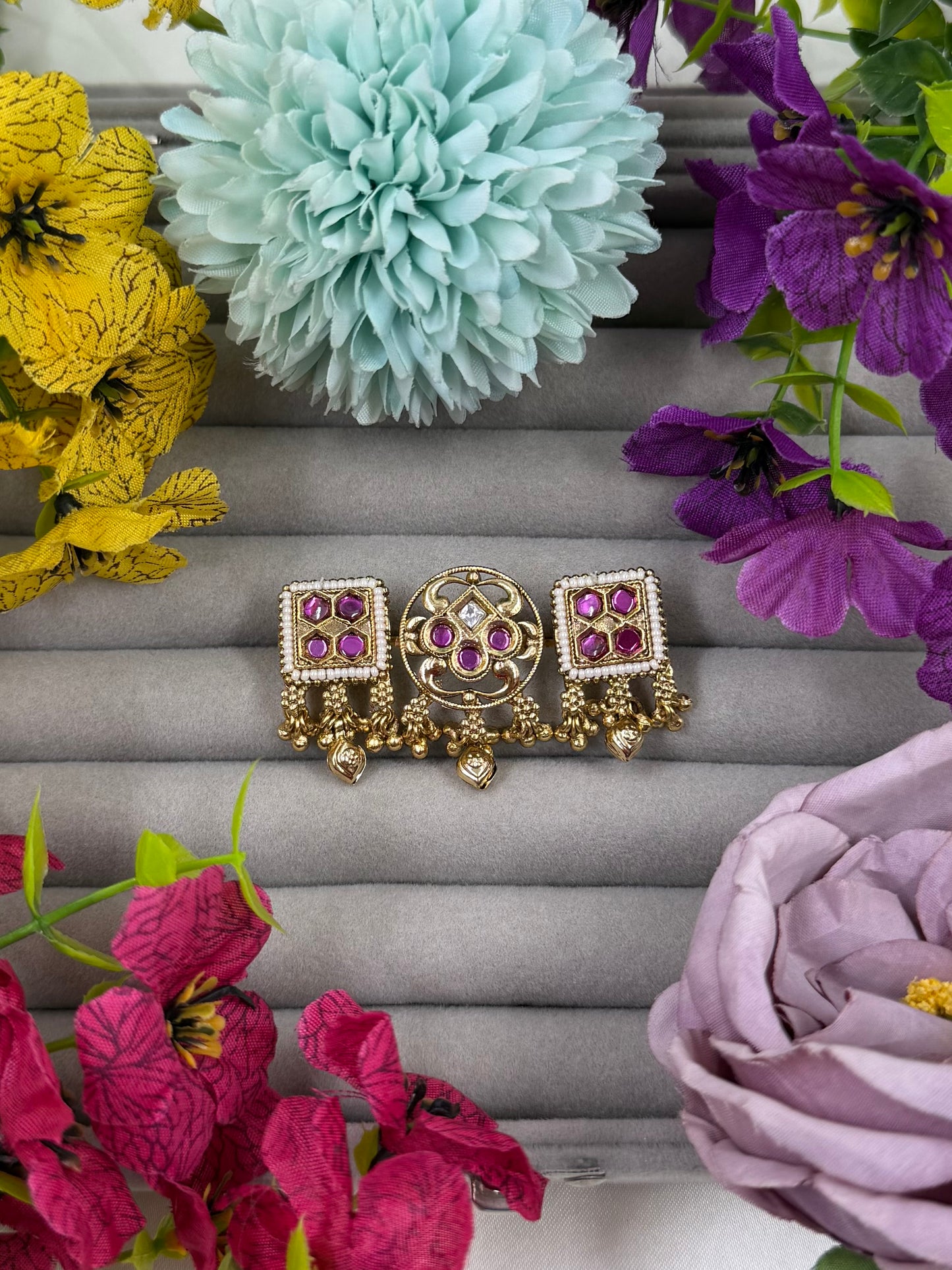 Sneha Heritage Ring (Adjustable)