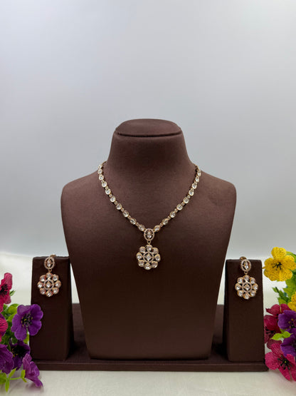 Kavya Moissanite Delicate Necklace