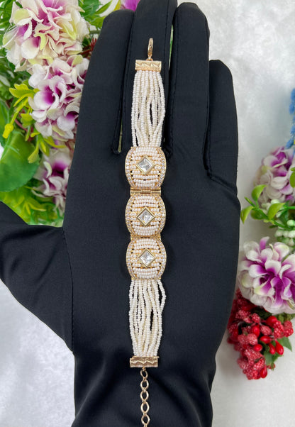 Ridhi Moissanite Moti Bracelet