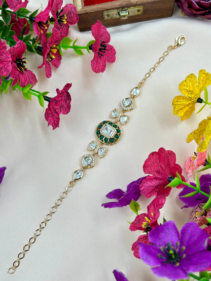 Deepa Moissanite Bracelet (Adjustable)