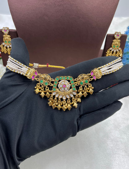 Juhi Heritage Delicate Choker Necklace