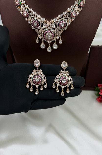 Kalindi Moissanite Necklace Set