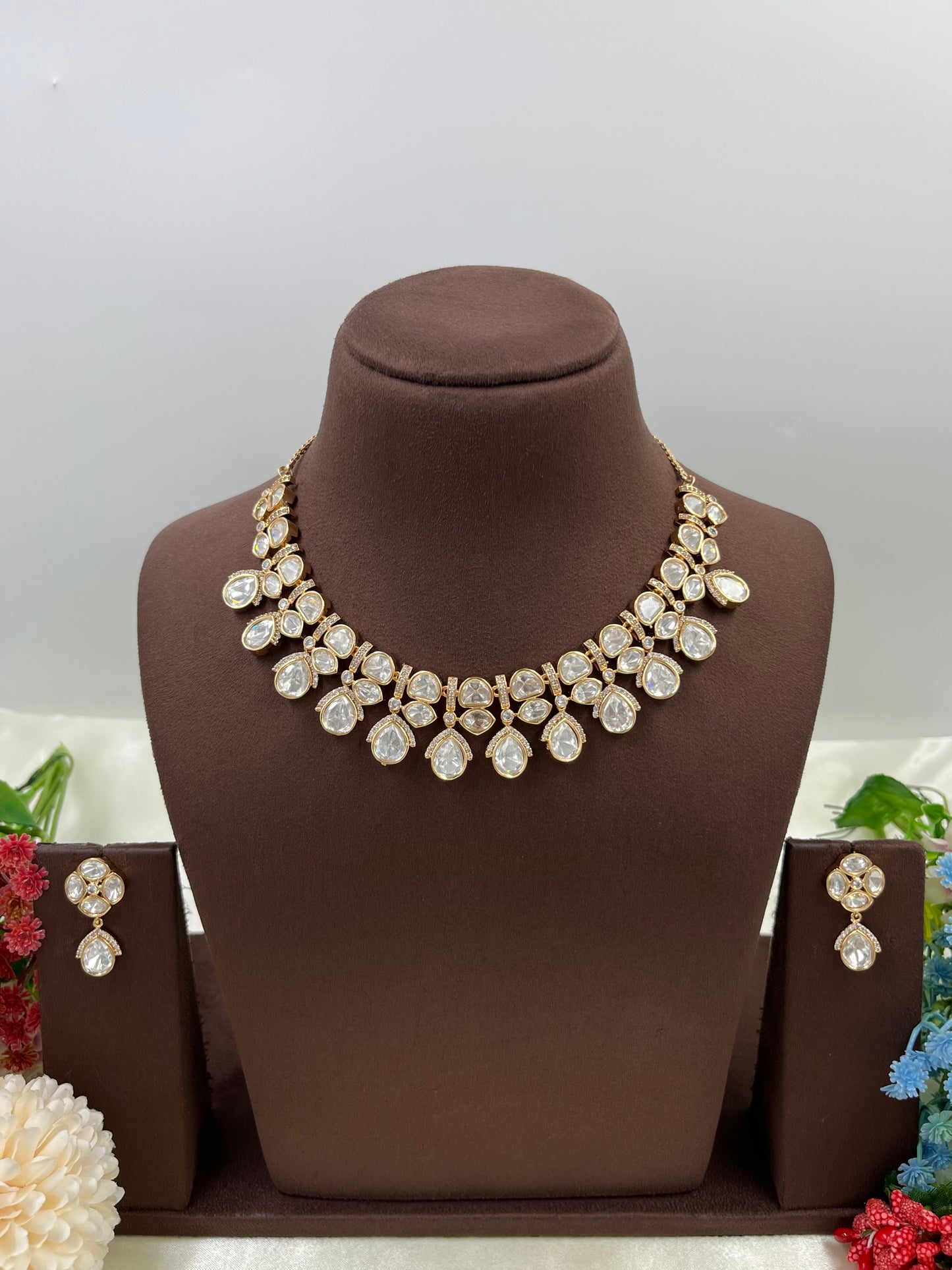 Laurita Moissanite Kundan Necklace