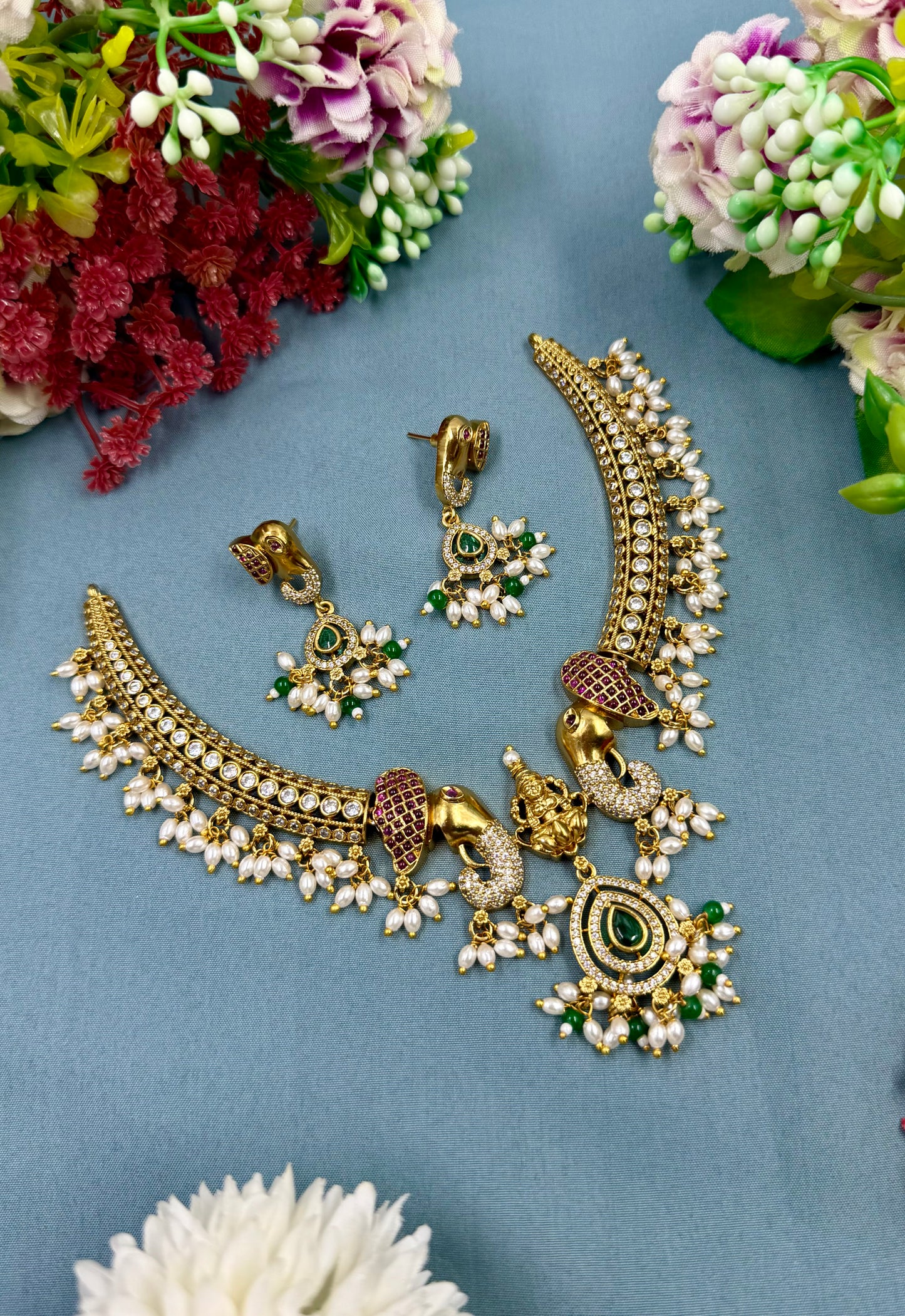 Smita Traditional Temple Hasli Necklace