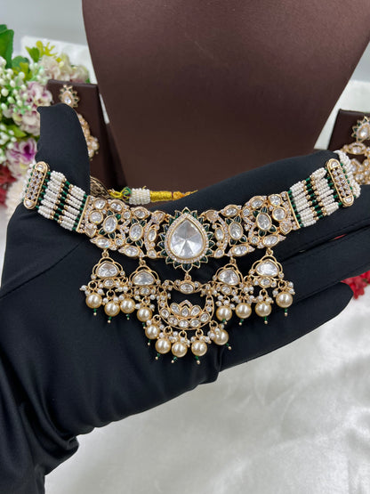 Zarina Moissanite Kundan Choker