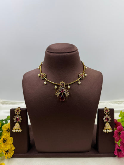 Rohini Traditional Hasli Necklace