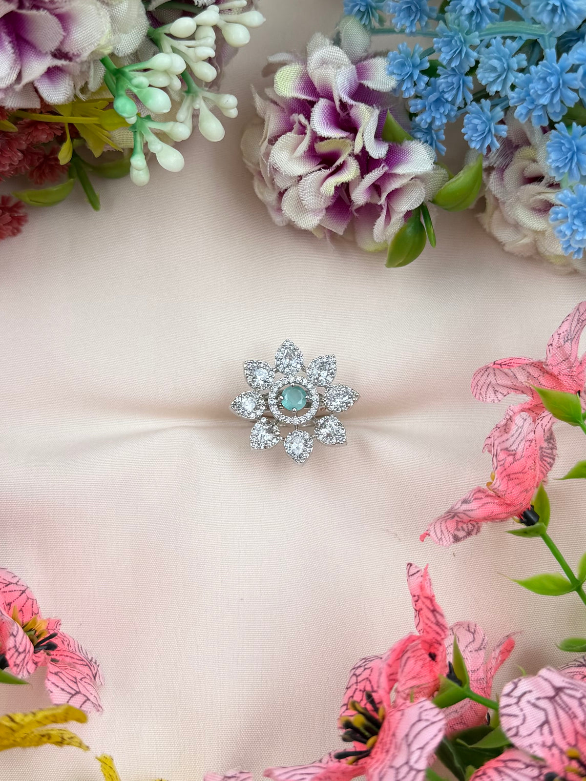 Anjali American Diamond Ring (Adjustable)