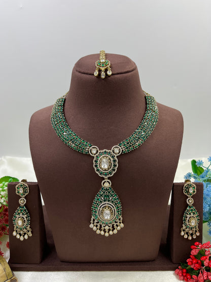 Vinita Victorian Moissanite Necklace