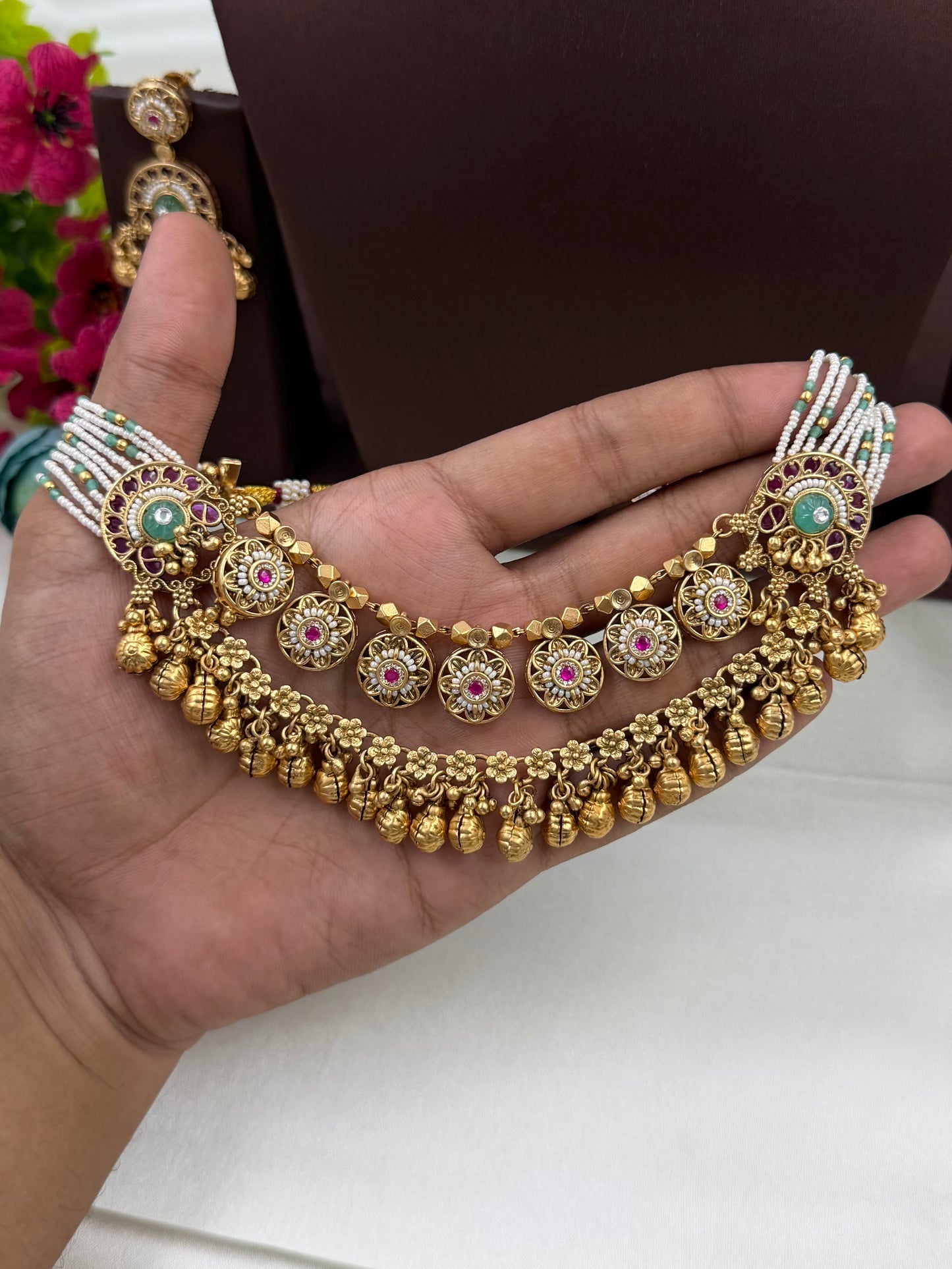 Kamini Premium Chorski Necklace Set