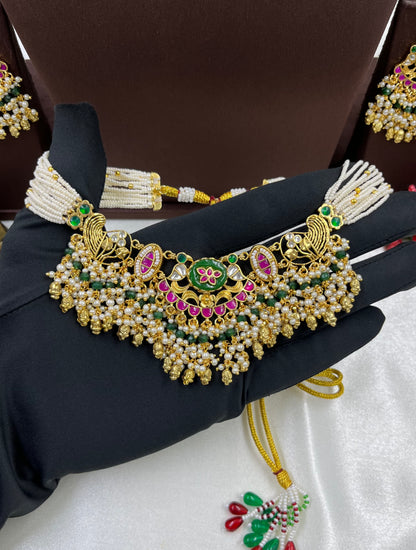 Prachi Pachi Kundan Necklace