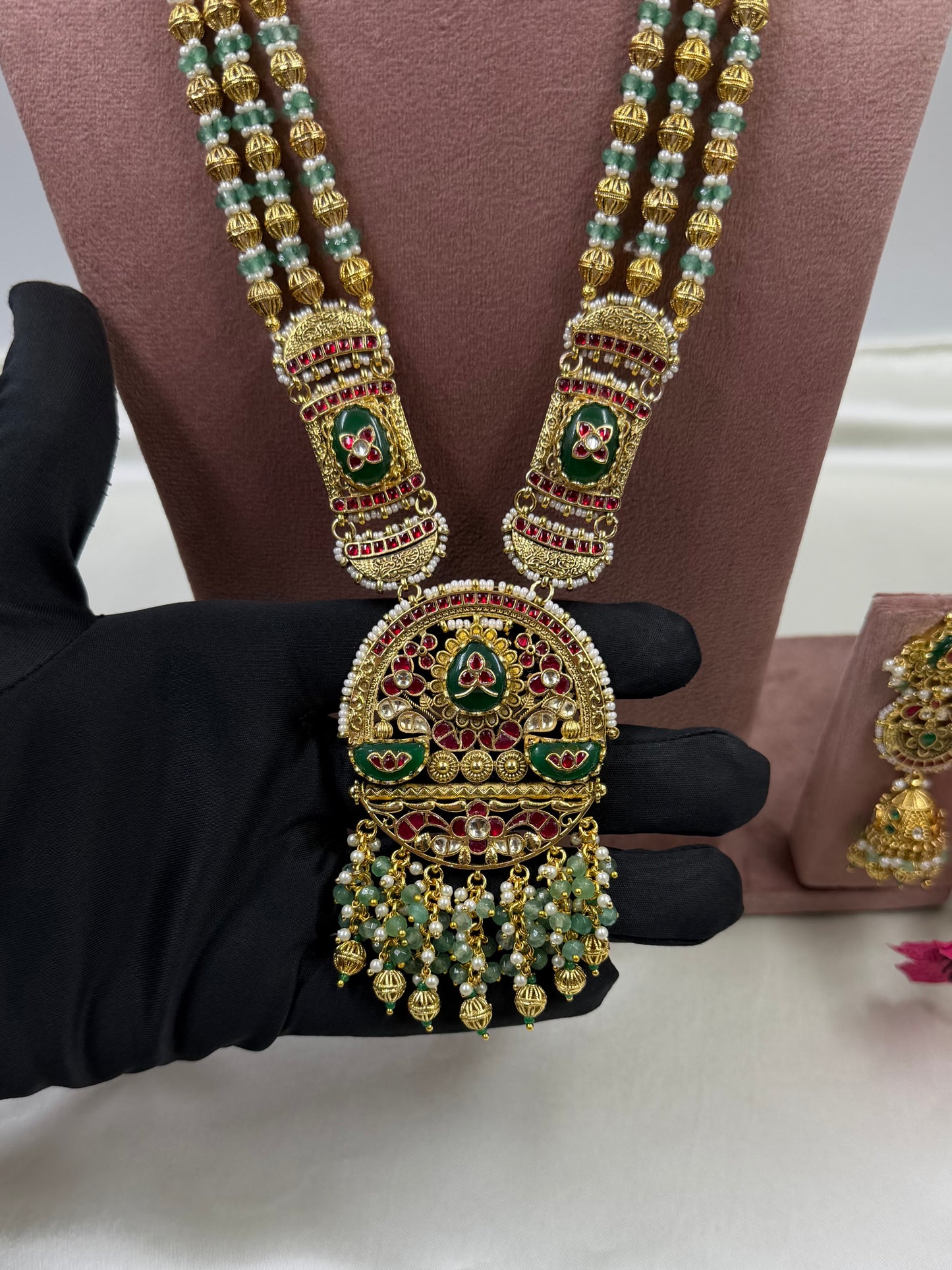 Supriya Pachi Kundan Heritage Long Necklace Set