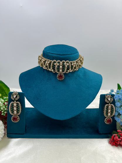 Rutzz Jaipuri Kundan Necklace Set