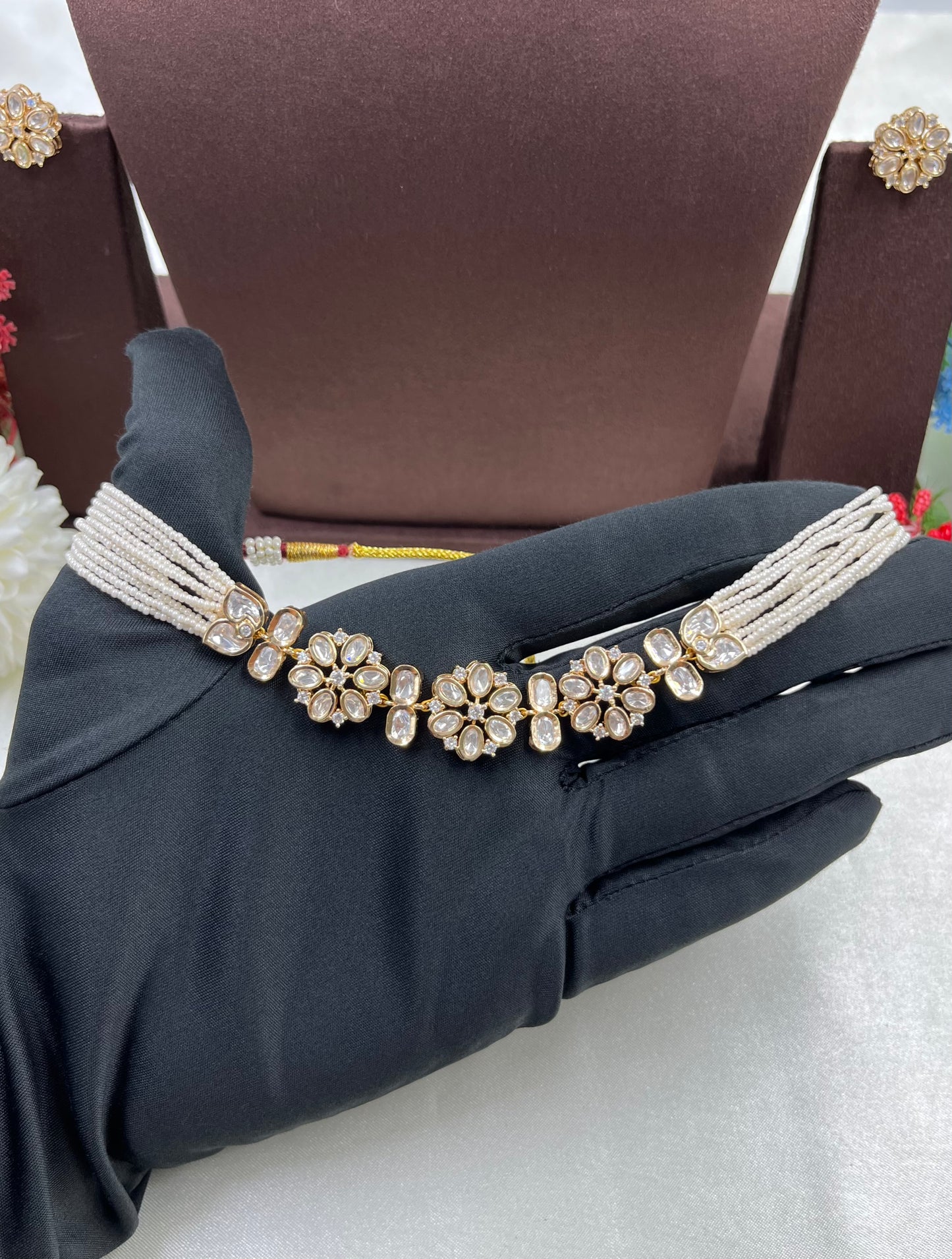 Kanti Moissanite Choker Necklace